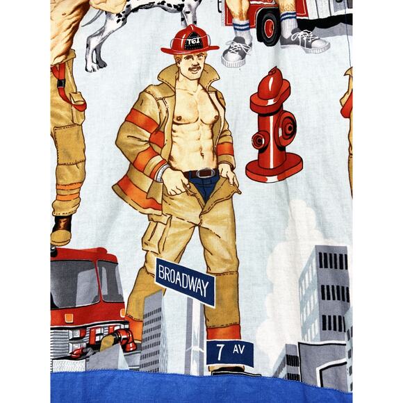 Pride YMCA Bed Runner Cowboy Construction Worker Fireman 80" x 26.5" - Picture 6 of 12